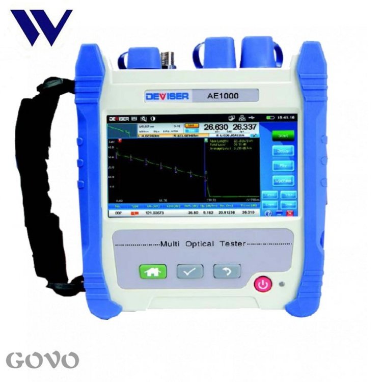 5 inch touchscreen AE1000C SM OTDR 1310/1550nm 36/34dB Deviser AE1000 Portable FTTx OTDR Tester