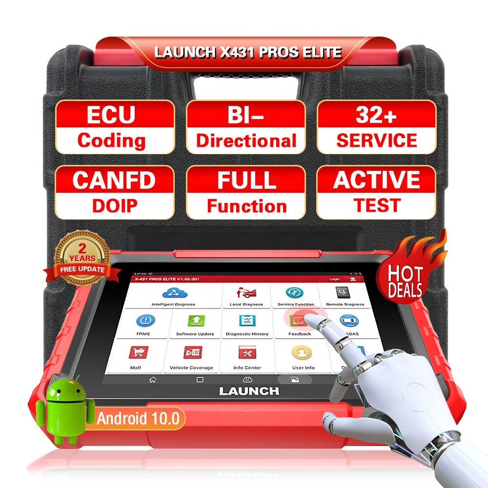 Popular Launch X431 Pros Elite Repair 99% of Cars scanner automotriz Bl-Directional Control diagnostic machine for all cars