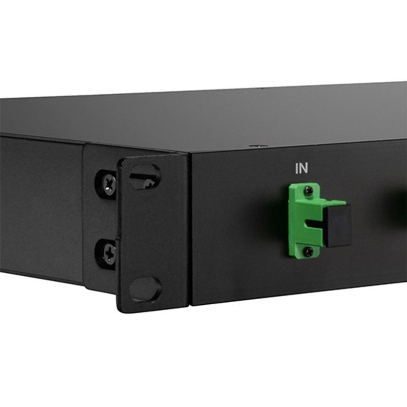 Factory price 19 inch rack mount 1x32 Fiber PLC Splitter SC/APC Connector Fiber Optic Planar Lightwave Circuit FTTH PLC Spliter