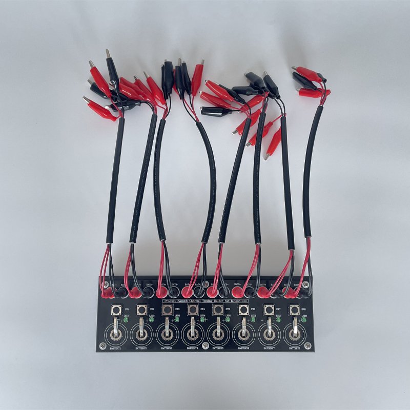 Laboratory 8 Channels Cylindrical Cell Battery Testers Testing Board