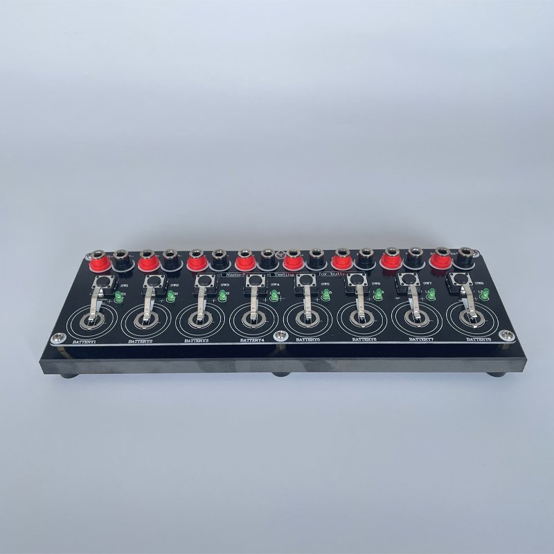 Laboratory 8 Channels Cylindrical Cell Battery Testers Testing Board
