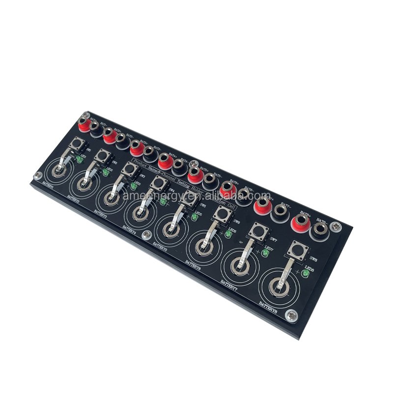 Laboratory 8 Channels Cylindrical Cell Battery Testers Testing Board