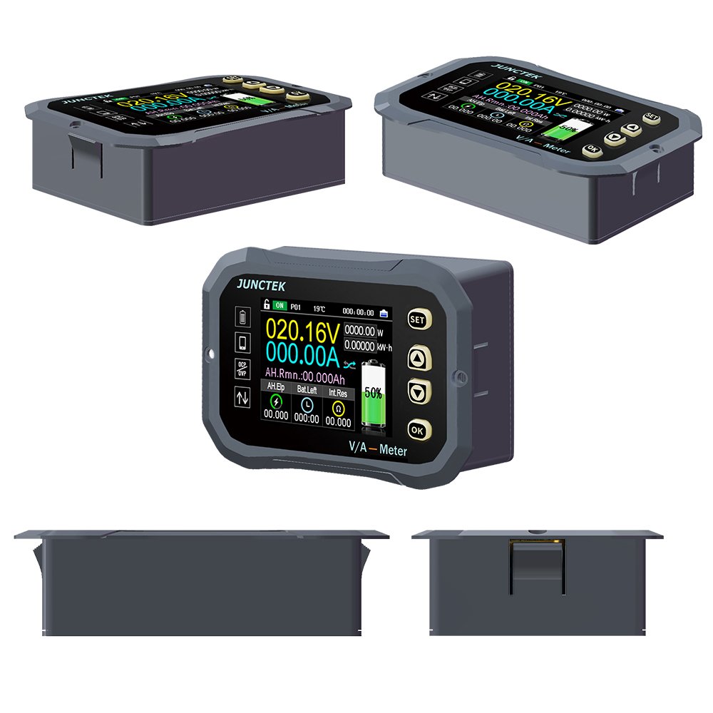 KG-140F Bluetooth Battery Monitor 0-120V 400A Battery Tester Voltage Current VA Battery Coulomb Meter Capacity Indicator