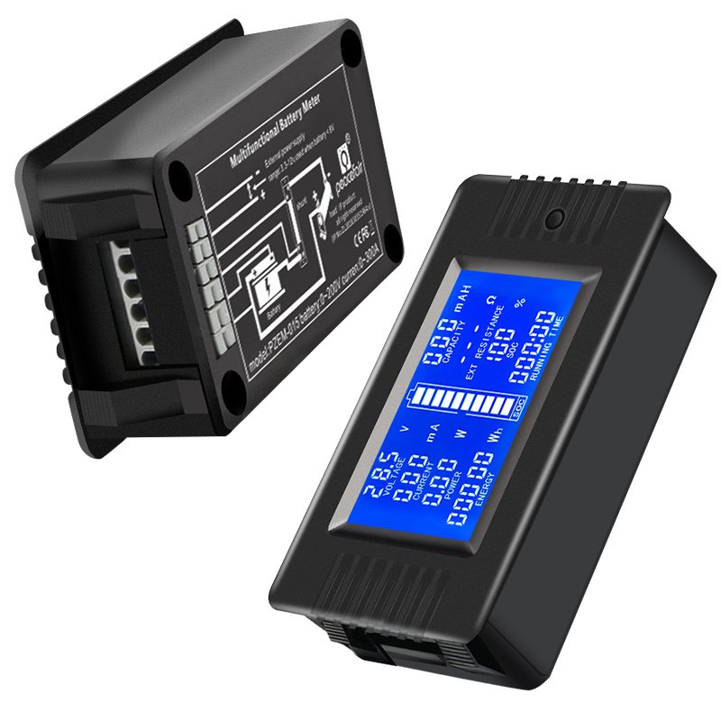 Peacefair PZEM-015 Digital Voltmeter DC Kwh Meter 0-200V 50A Battery Load Discharge Capacity Tester Impedance Battery Tester