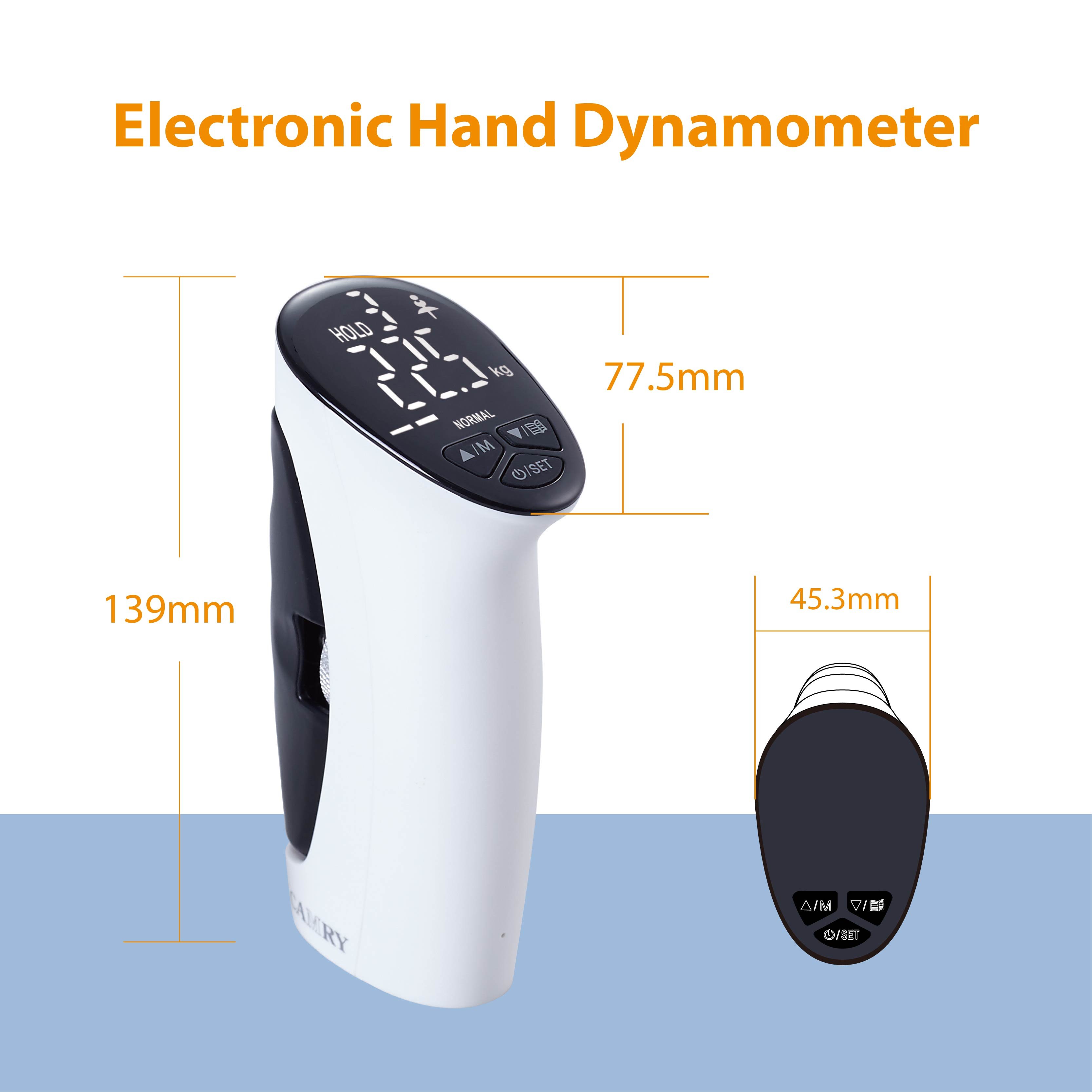 Sport Use Gauge 198lb 90kg Dinamometro Camry Hand Exerciser Digital Grip Trainer Testing Grips Strength Tester Hand Dynamometers