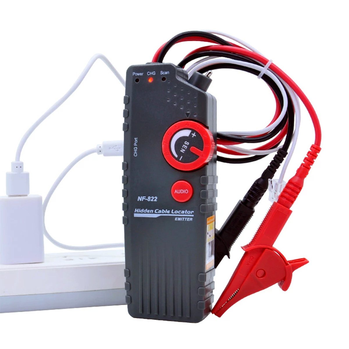 NOYAFA NF-822 220-380V Bendable Wire Tracker for Locate hidden inside underground 5m the ceiling or wall adjustable probe