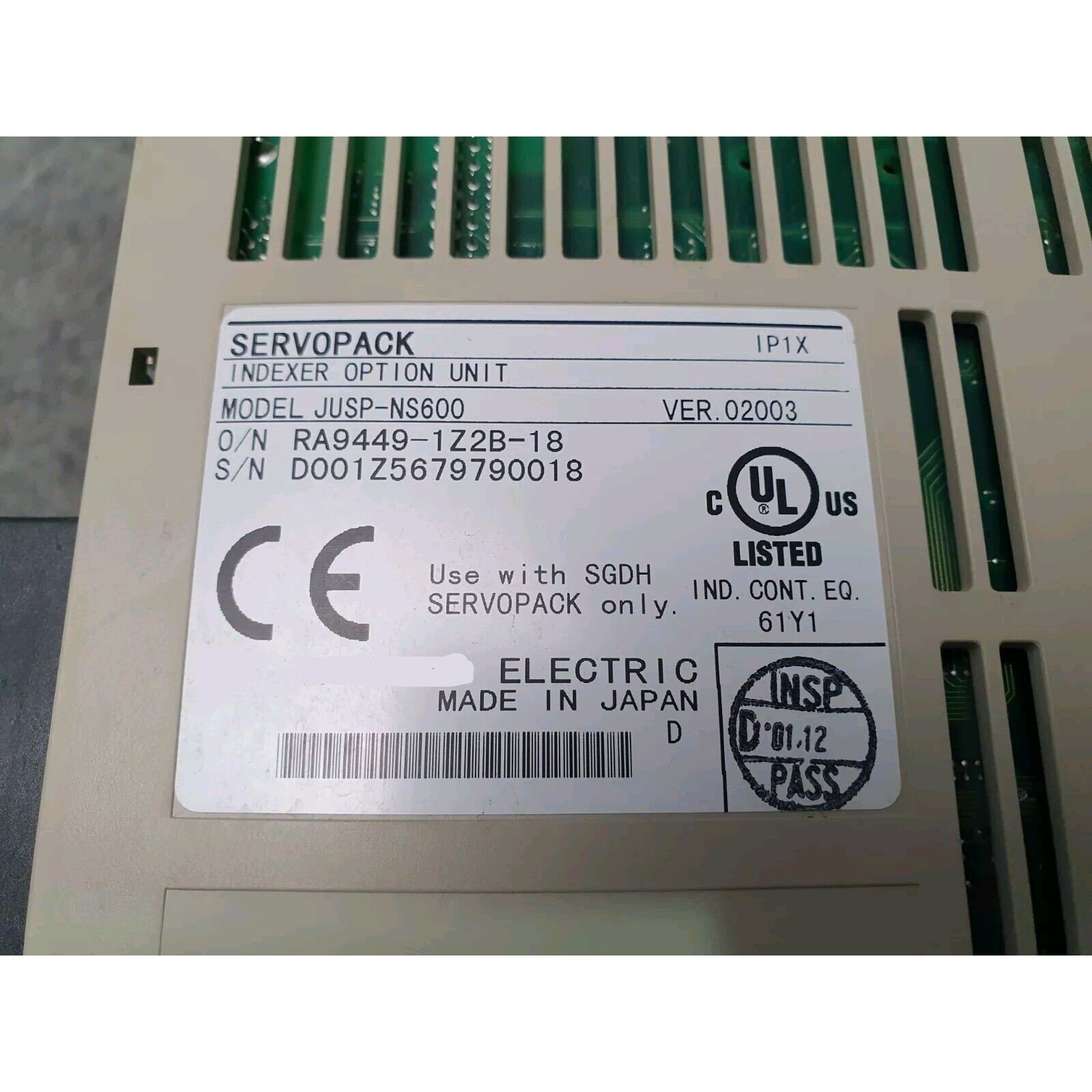 SGDH-05DE-OY AC Servo Motor New in Box with PLC PAC & Dedicated Controllers