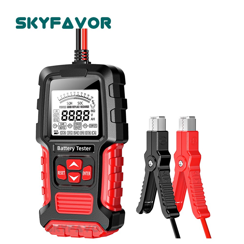 Universal 12V 24V battery teater internal resistance tester CCA Lead-Acid Battery Checker analyzer for car Truck motorcycle