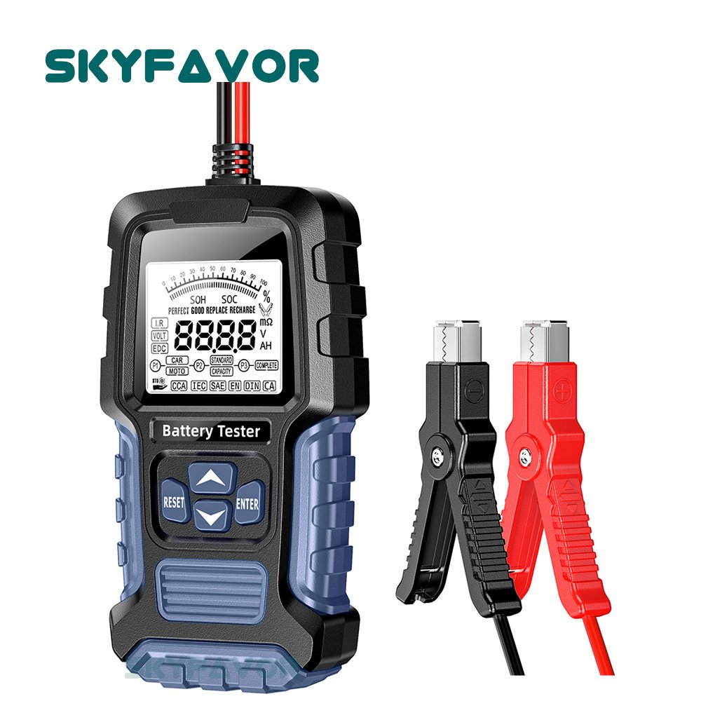 Universal 12V 24V battery teater internal resistance tester CCA Lead-Acid Battery Checker analyzer for car Truck motorcycle