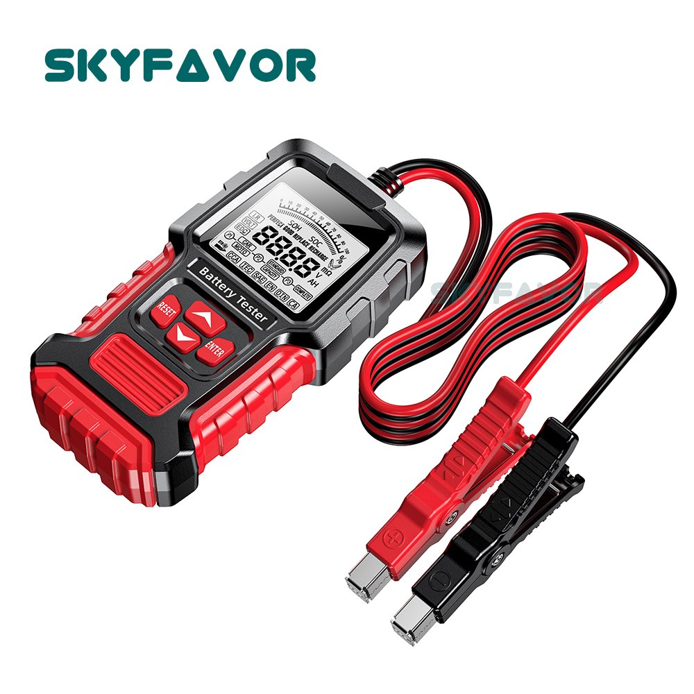 Universal 12V 24V battery teater internal resistance tester CCA Lead-Acid Battery Checker analyzer for car Truck motorcycle