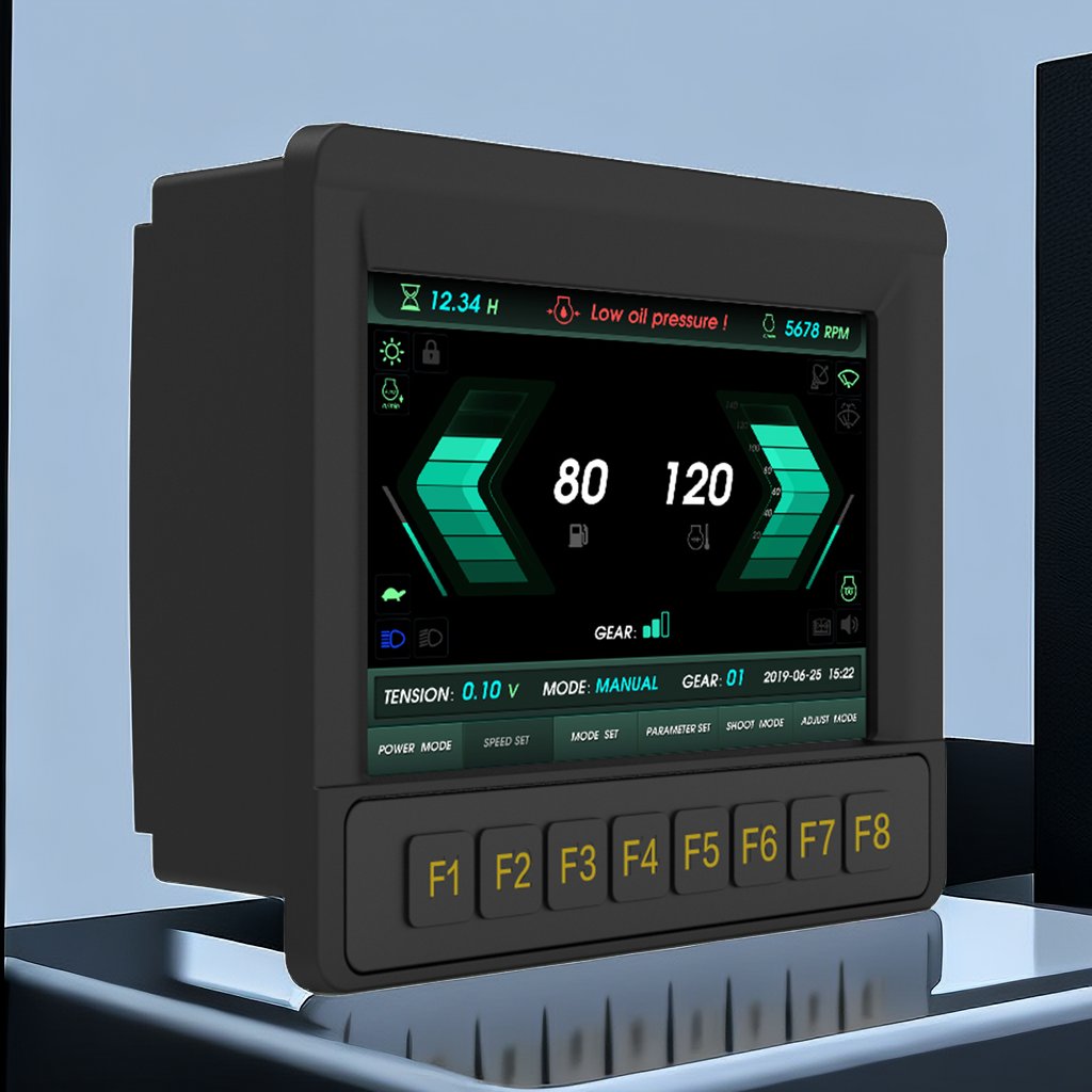 Plc Pac And Dedicated Controllers Programmable Logic Display Screen Terminal Industrial Display Capacitive Touch Monitor 7 Inch