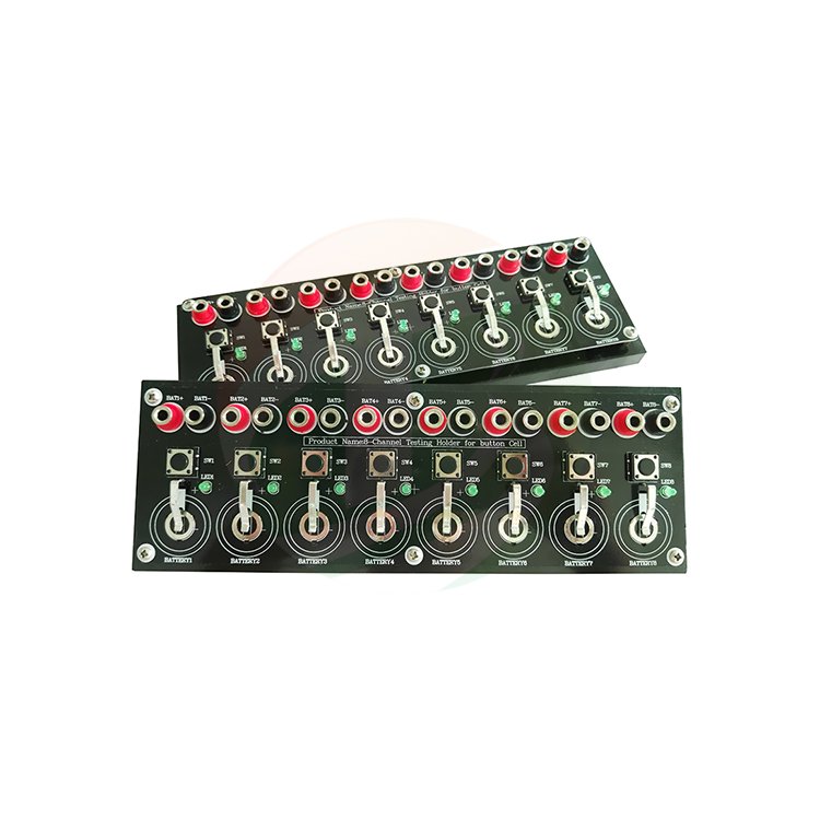 8 cables lithium ion coin cell battery clamp for coin cell testing machine