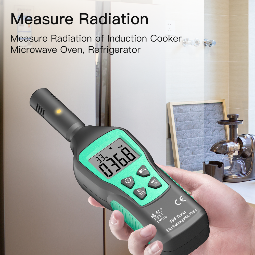 EMF Tester FY876 Handheld EMF Meter Electromagnetic Radiation Detector Monitor Household High Precision Wave Radiation Tester
