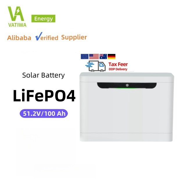 VATIWA lifepo4 48v 5.12KWh 100ah Battery Storage Lithium Iron Batteries for Home