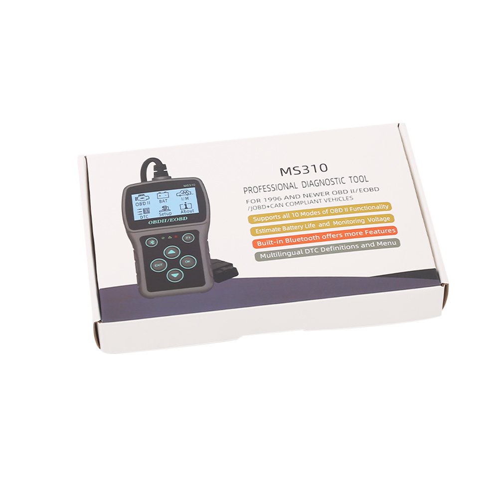 MS310 OBD2 Diagnostic Tool Engine Diagnosis Battery Tester Full System Scanner for OBD 2 Protocol Cars
