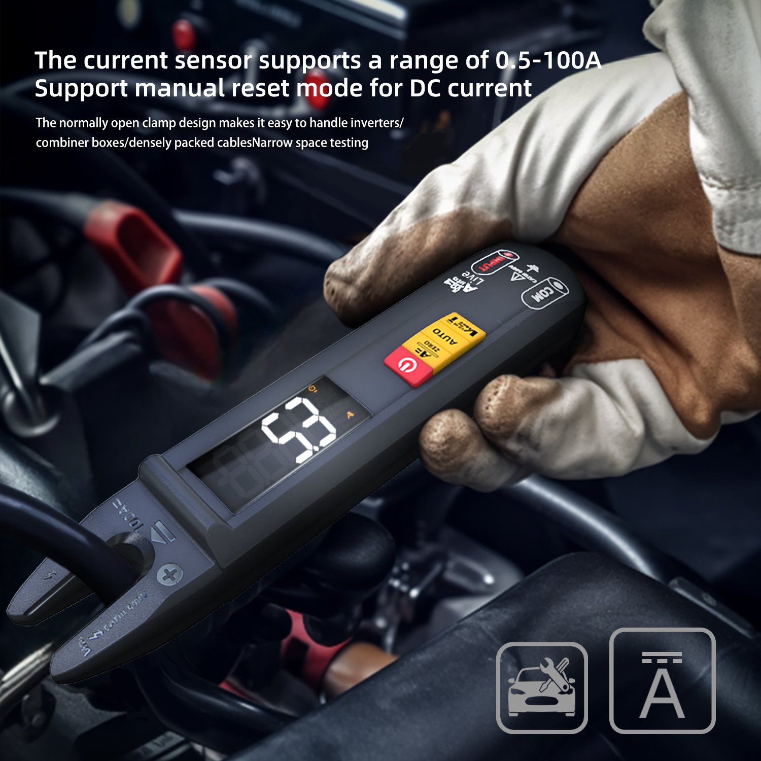 Multimode U-Type Current Multimeter Digital Clamp Meter Dc Ac 0.5-100A Current Meter Electrical Tester Automatic Multimeter