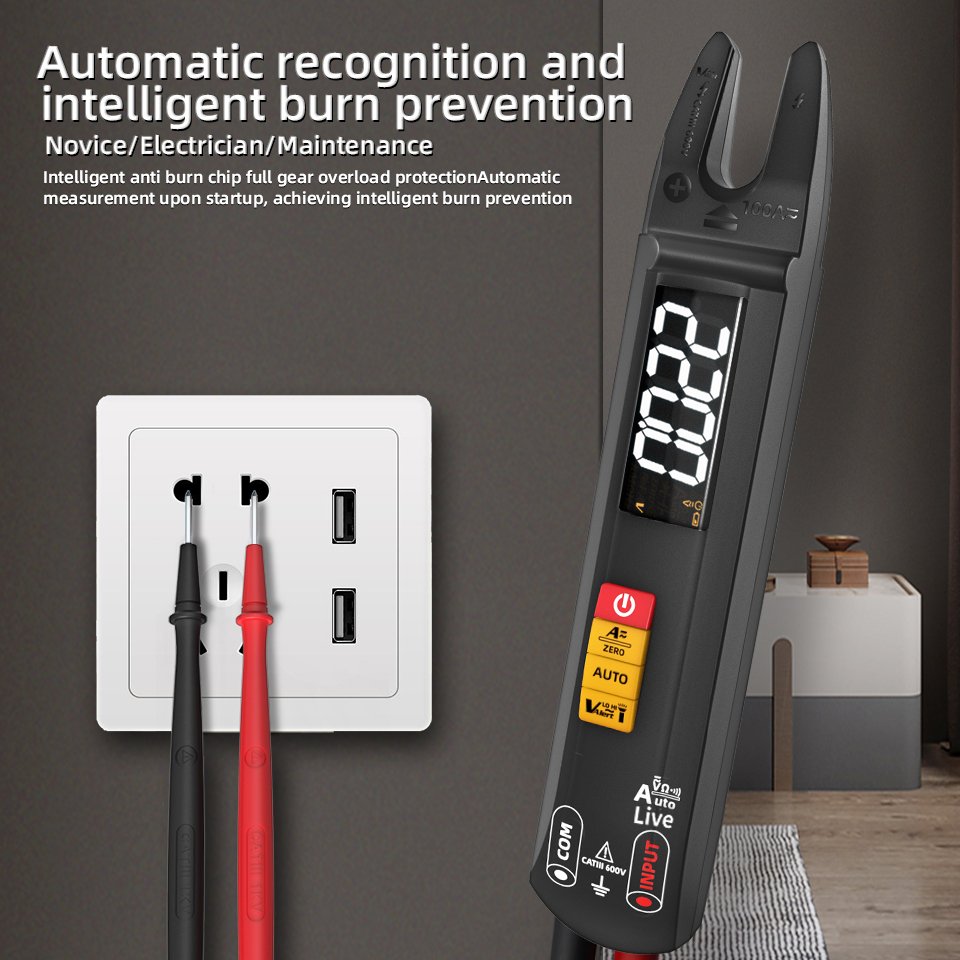Multimode U-Type Current Multimeter Digital Clamp Meter Dc Ac 0.5-100A Current Meter Electrical Tester Automatic Multimeter