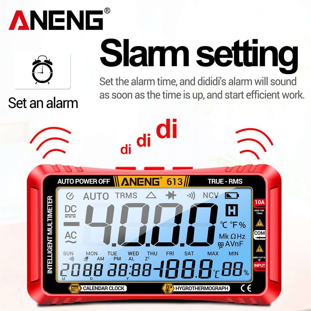 ANENG 613 Smart Multimeter 3 in 1 Professional Test 4000 Counts Digital AC/DC Curent Voltage Resistor Measurement Tools
