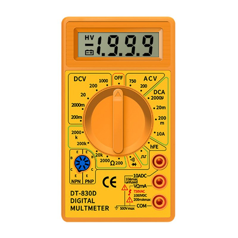 Blister Pack DT-830D Digital Multimeter Multi Tester with Buzzer Voltage Ampere Ohm Tester Probe Diode and Transistor