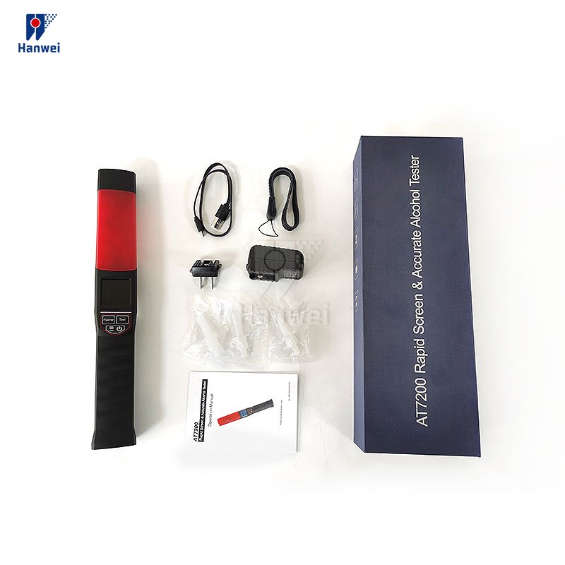 AT7200 professional alcohol tester for traffic baton quick response with built-in pump