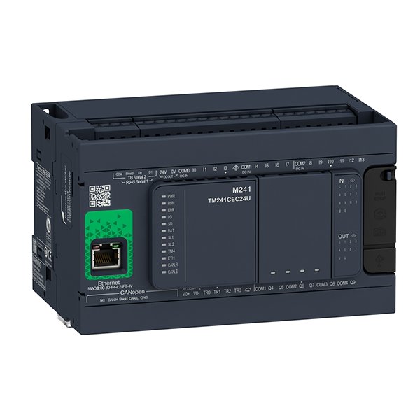 PLC Logic Controller Modicon M241 24 I/O 6 Relay Ethernet Master TM241CEC24R