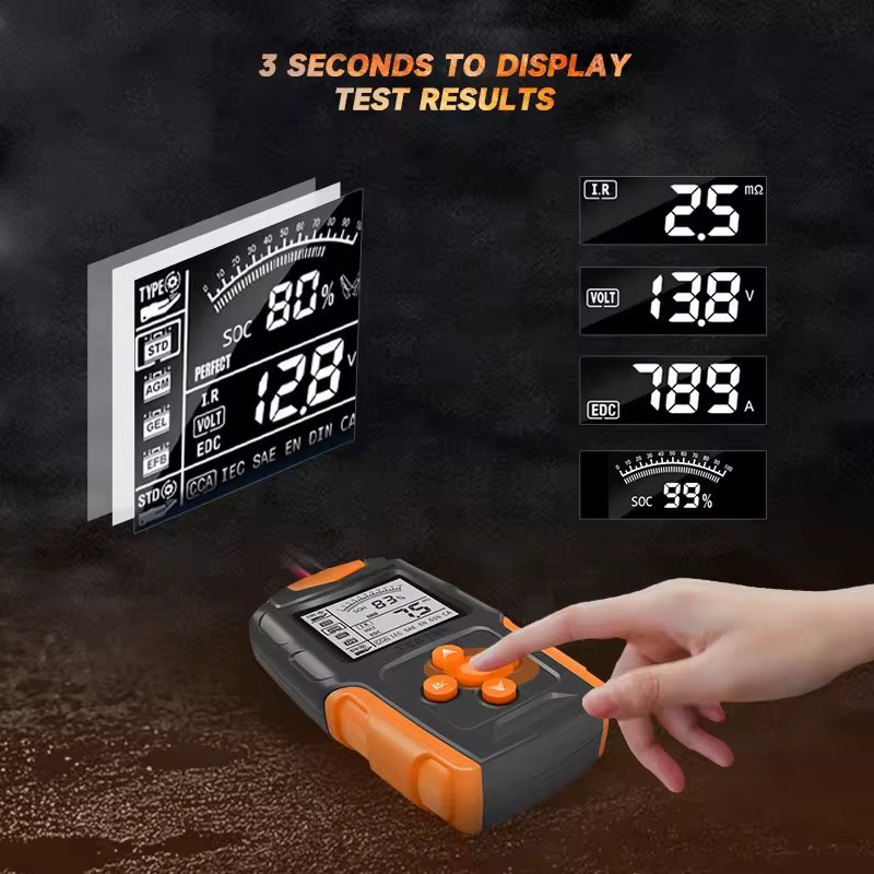 Wet/Gel/Lead Acid Battery Monitor 12/24V 3-200A Battery Tester Coulometer Battery Monitor