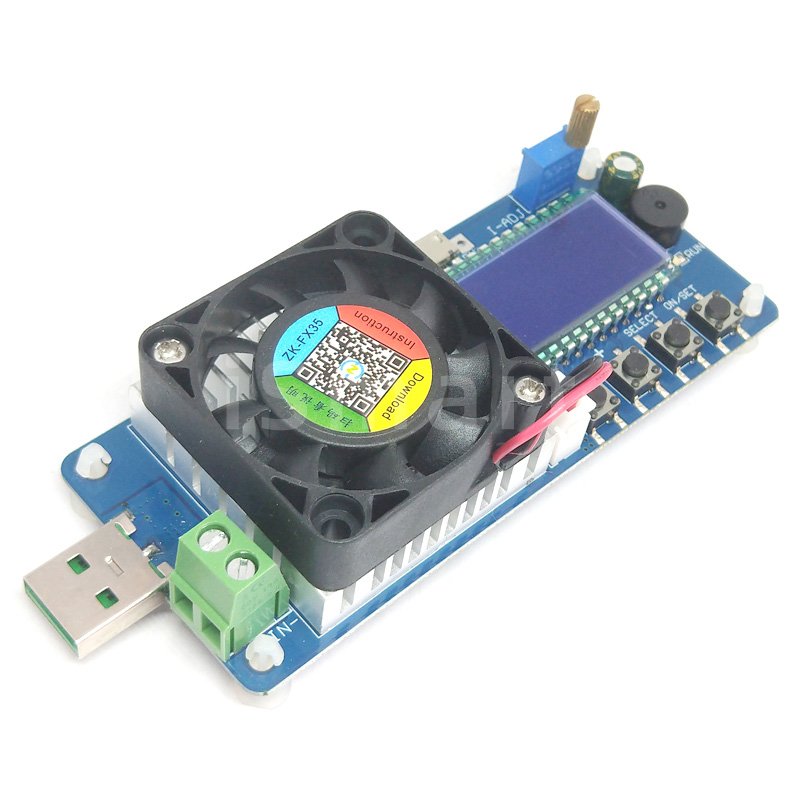 FX25 4A 25W / FX35 5A 35W Electronic Load Battery Capacity Tester Constant Current USB Power Detector Adjustable Resistor