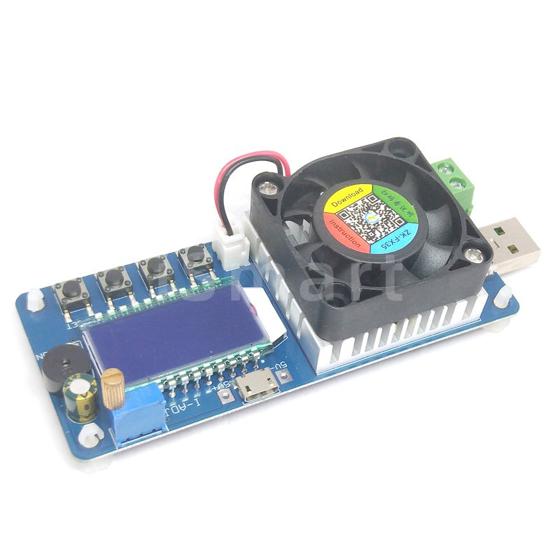 FX25 4A 25W / FX35 5A 35W Electronic Load Battery Capacity Tester Constant Current USB Power Detector Adjustable Resistor