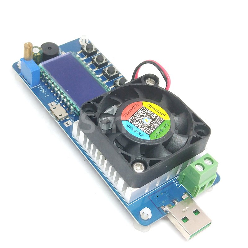 FX25 4A 25W / FX35 5A 35W Electronic Load Battery Capacity Tester Constant Current USB Power Detector Adjustable Resistor
