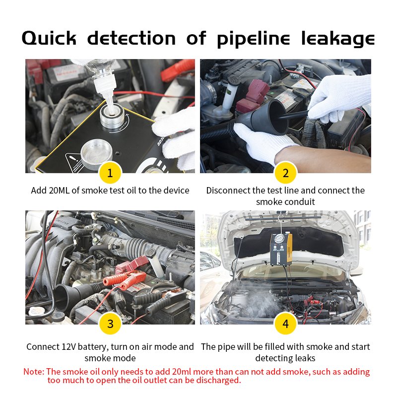 SD308 Diagnostic car tool Pipe Systems Motorcycle/Cars/SUVS/Truck smoke leak detector body shop repair tools