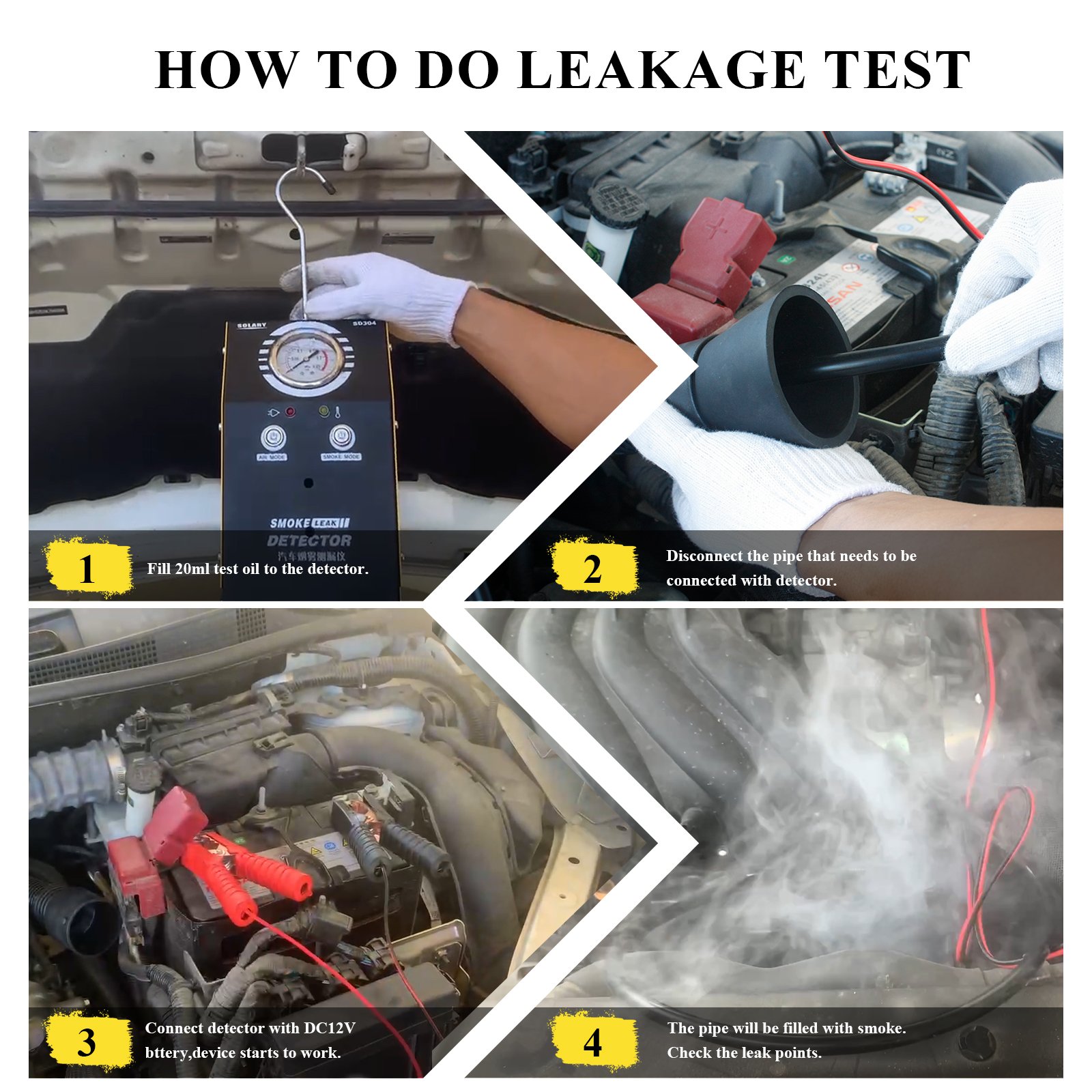 SD308 Diagnostic car tool Pipe Systems Motorcycle/Cars/SUVS/Truck smoke leak detector body shop repair tools
