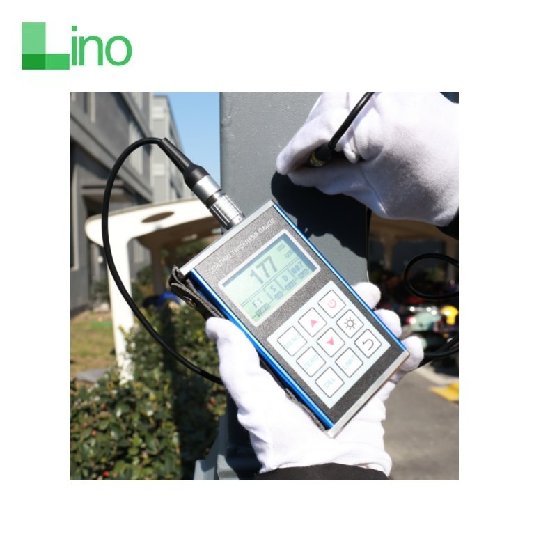 LINO Digital coating thickness tester portable ultrasonic thicknesses gauge through coating