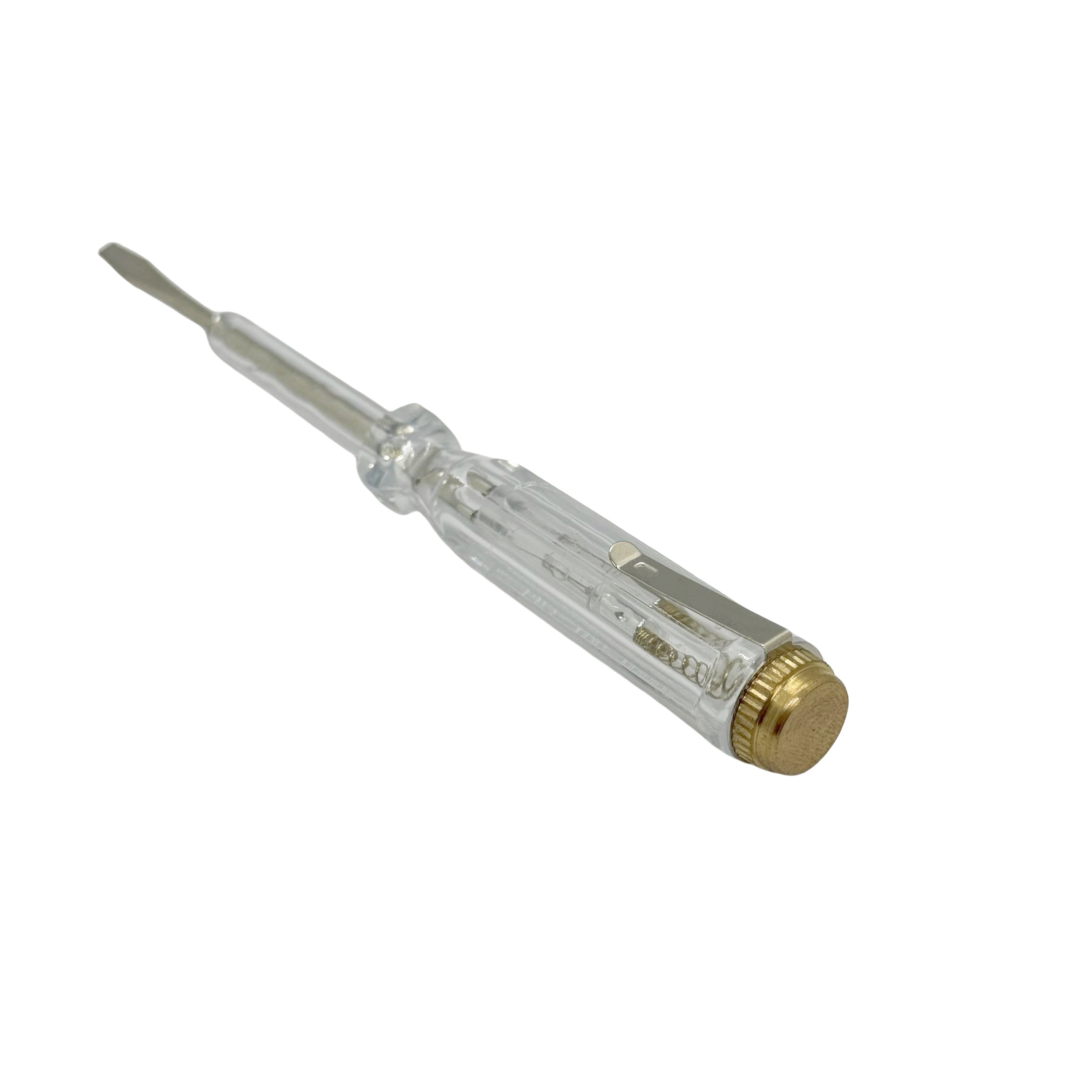 plastic Flathead test pen screwdriver typeTransparent plastic Small and lightweight electrical insulation