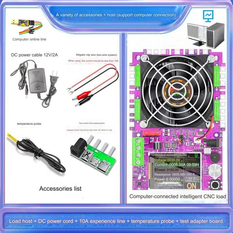 ATORCH DL24EW Tuya APP WiFi Smart Electronic Load Tester Battery Test Box Capacity Monitor Automatic charge and discharge cycle