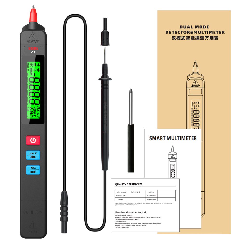 BSIDE Z1 test Pen Type Digital Multimeter Diode Continuity Meter DC AC Tester