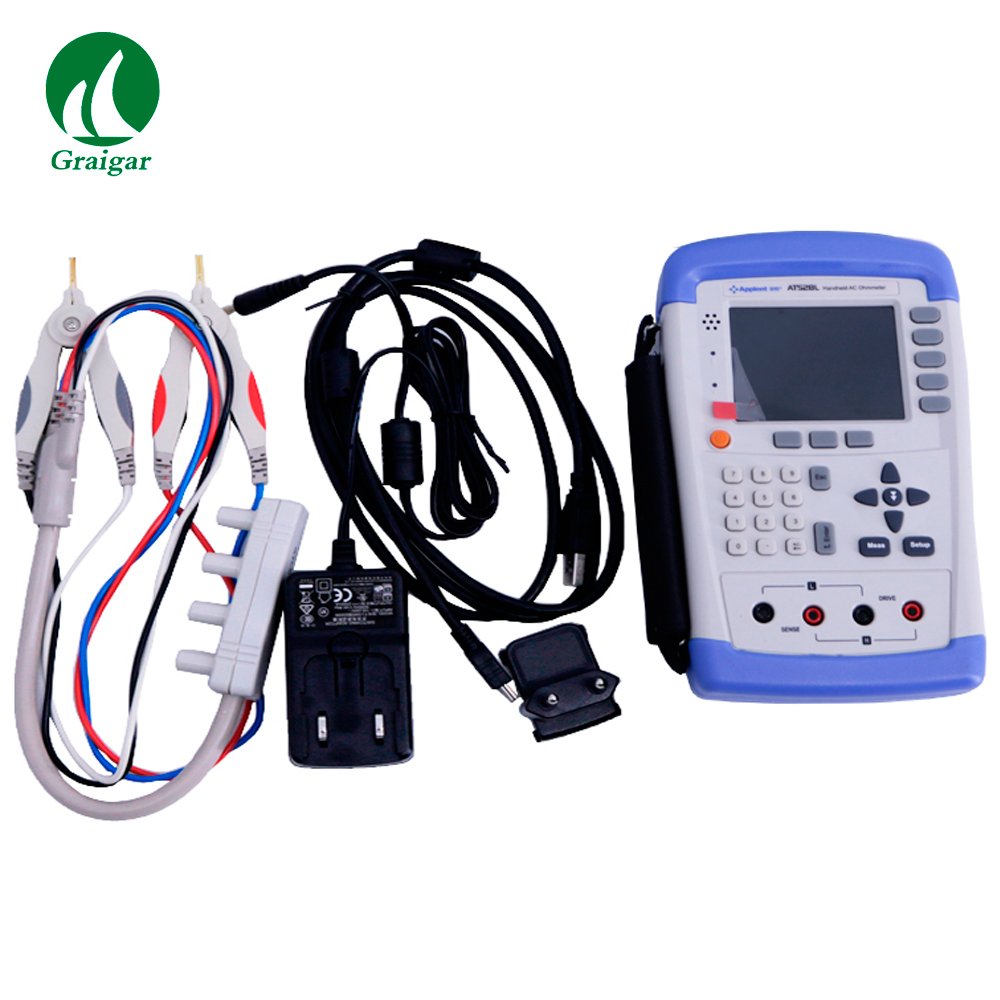 AT528L Handheld Digital Battery Tester AC Ohmmeter Battery Resistance Meter