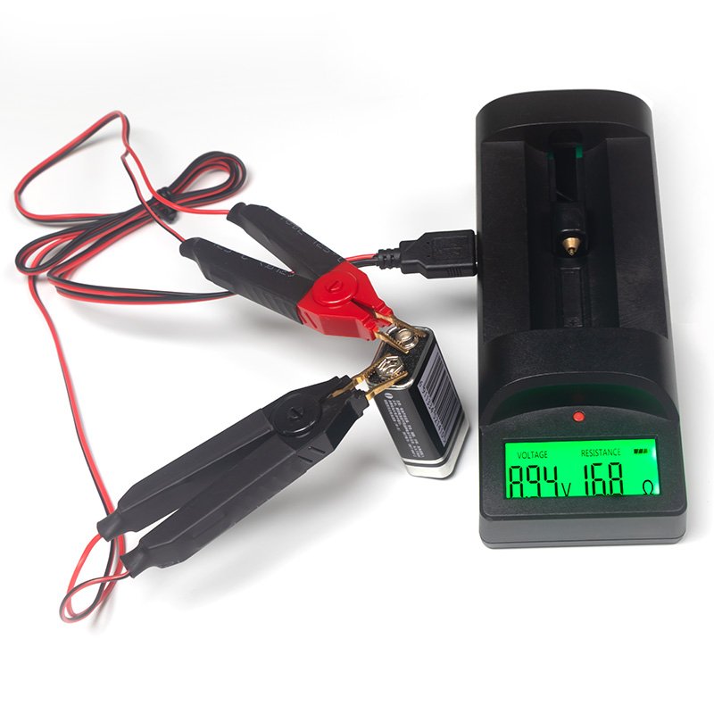 Peacefair High-Precision DIY 4-Wire Kelvin Clip USB Battery Tester Internal Resistance 18650 Lithium Batteries Upgrade