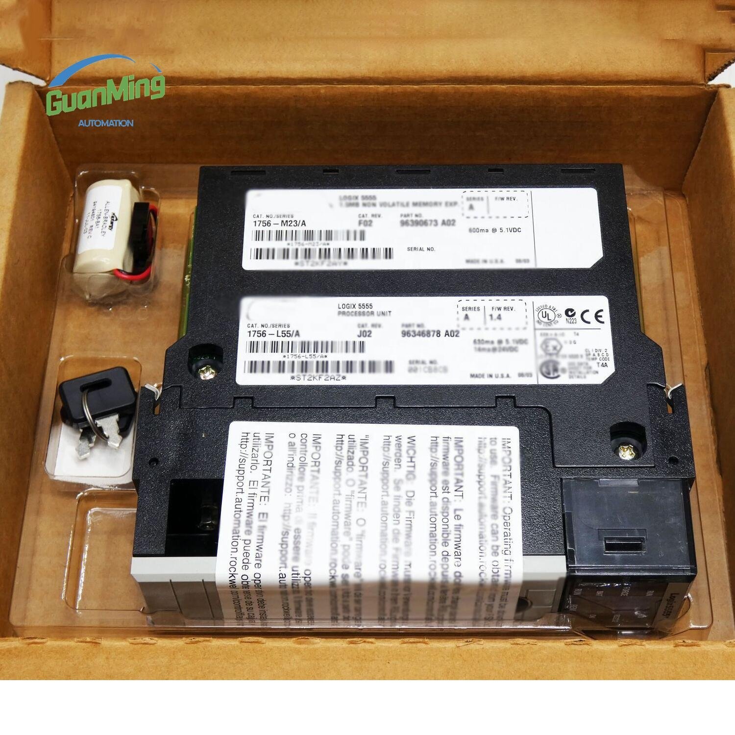 1756L55M23 SER C All 1756 Series PLC Programming Controller Processor Module 1756-L55M23