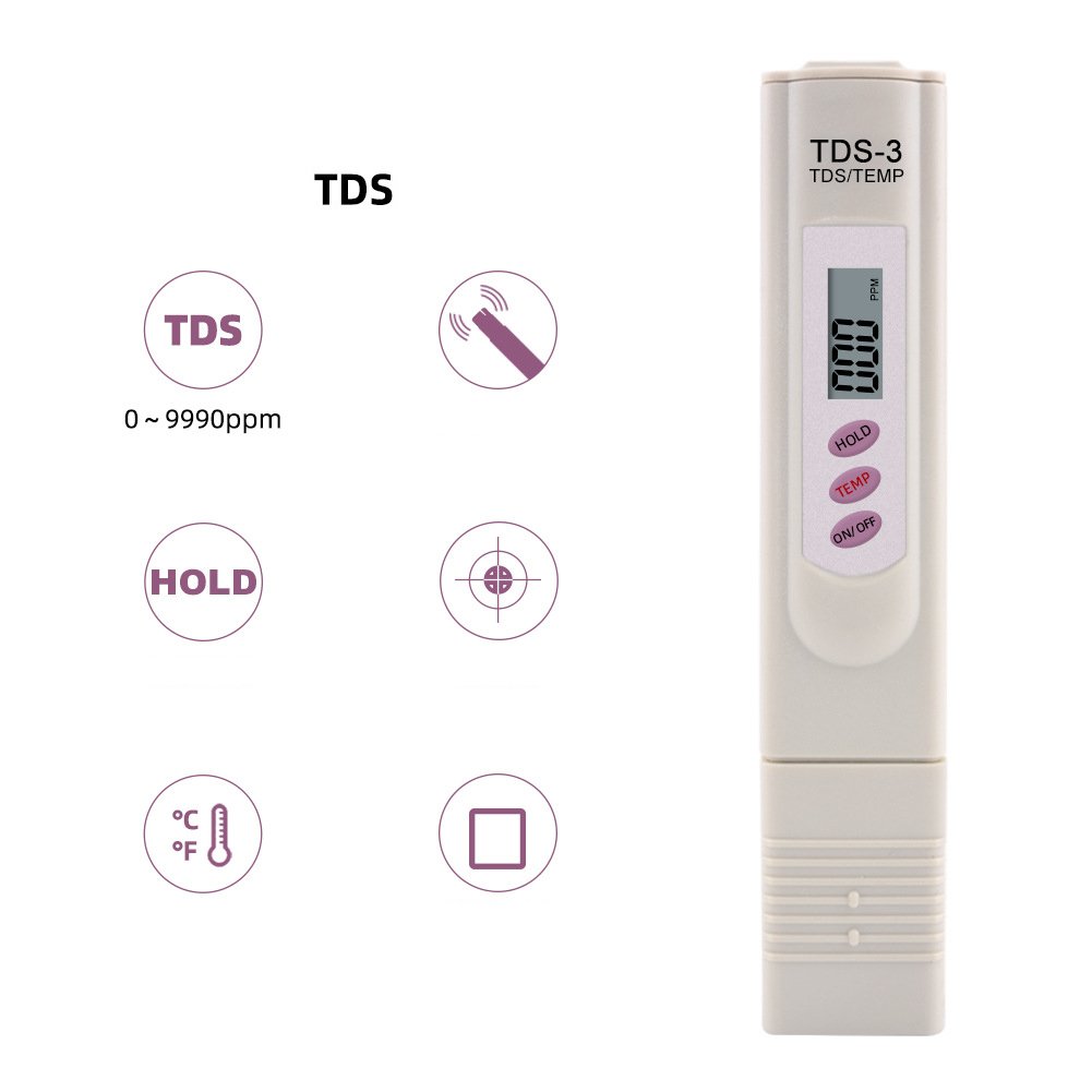 3 In1 TDS EC Meter Temperature Tester Pen Multifunctional Digital Water Quality Tester For Water Purity TEMP PPM Tester