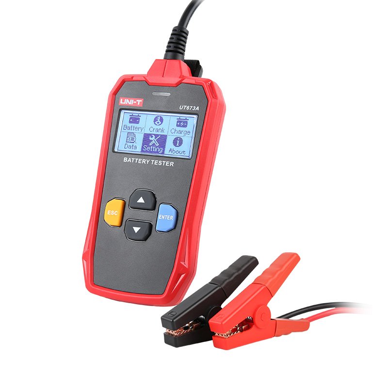 UNi-T UT673A Car Battery Capacity Testers 12V 24V charging or cranking system test suitable for 3~250Ah