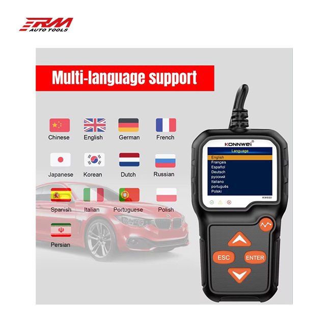 RM Konnwei KW650 6V Battery Tester for Motorcycle 12V Battery Tester Support 6-16V car vehicle equipment