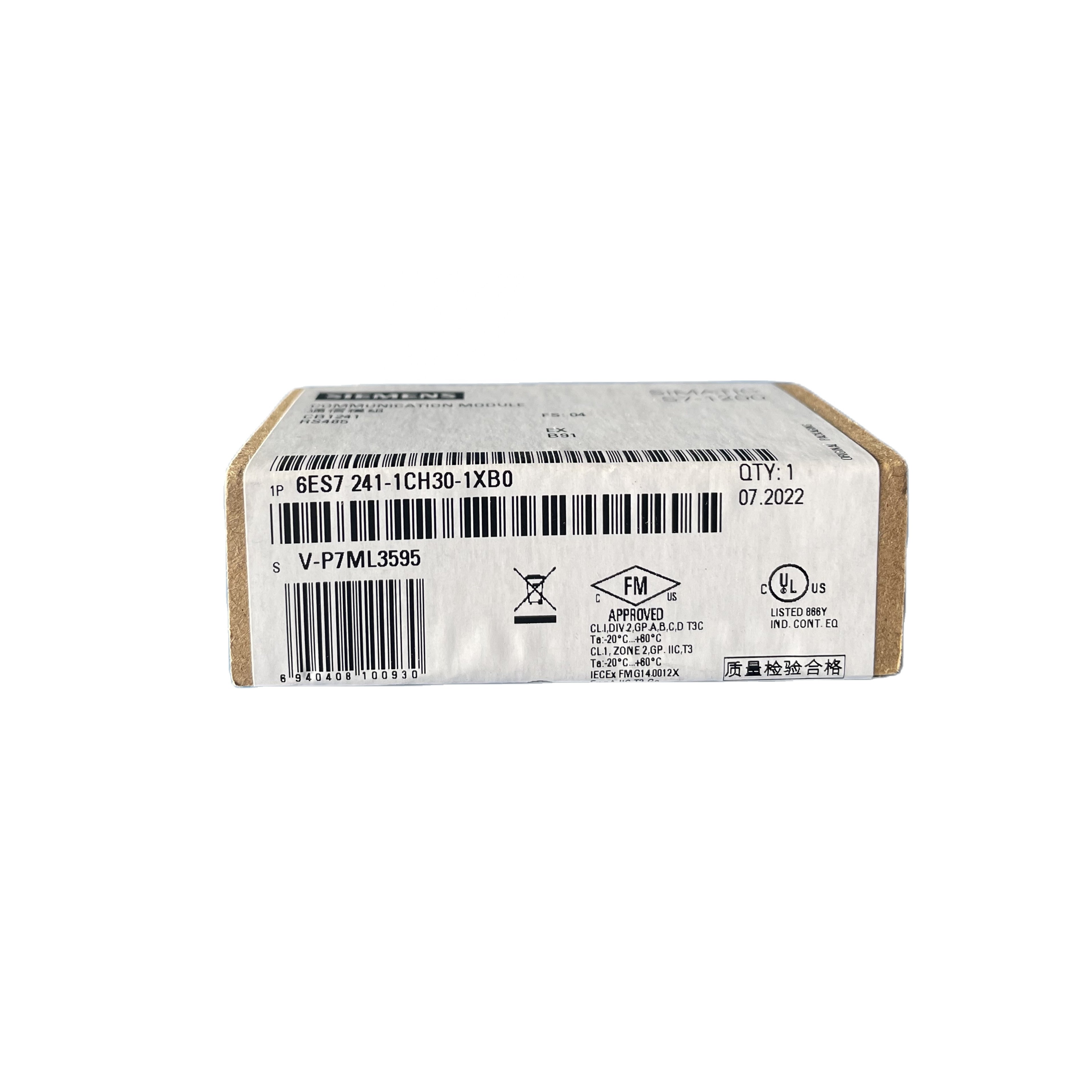 SIEMENS SIMATIC S7-1200 Communication Board CB1241 RS485 6ES7241-1CH30-1XB0 PLC PAC & Dedicated Controllers Type