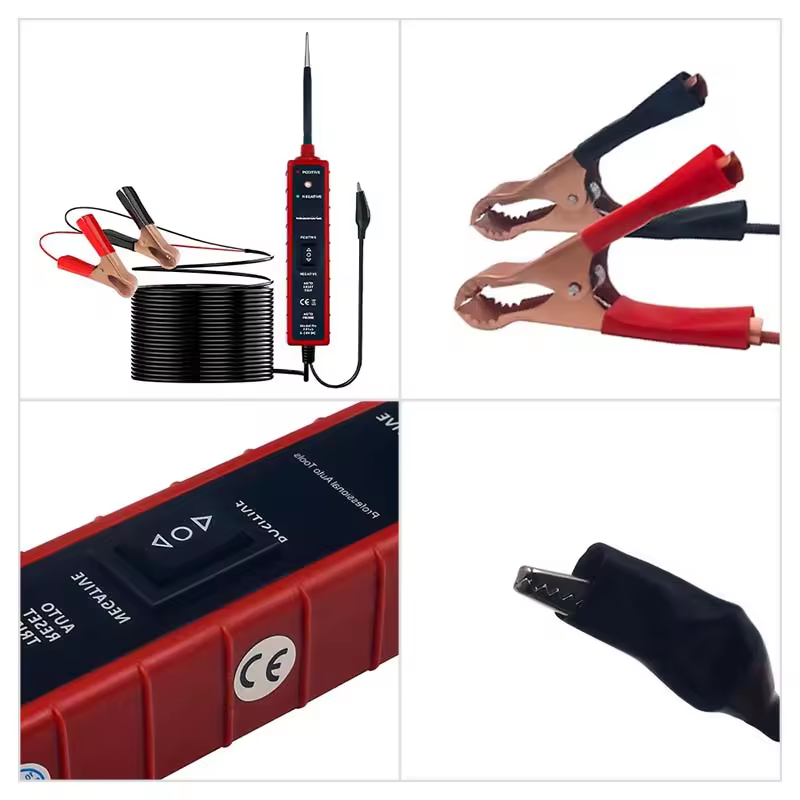 DC 6V-24V Automotive Circuit Breaker Finder Car Electrical Tester with and 4M Lead and LED Test Light for Continuity Testing