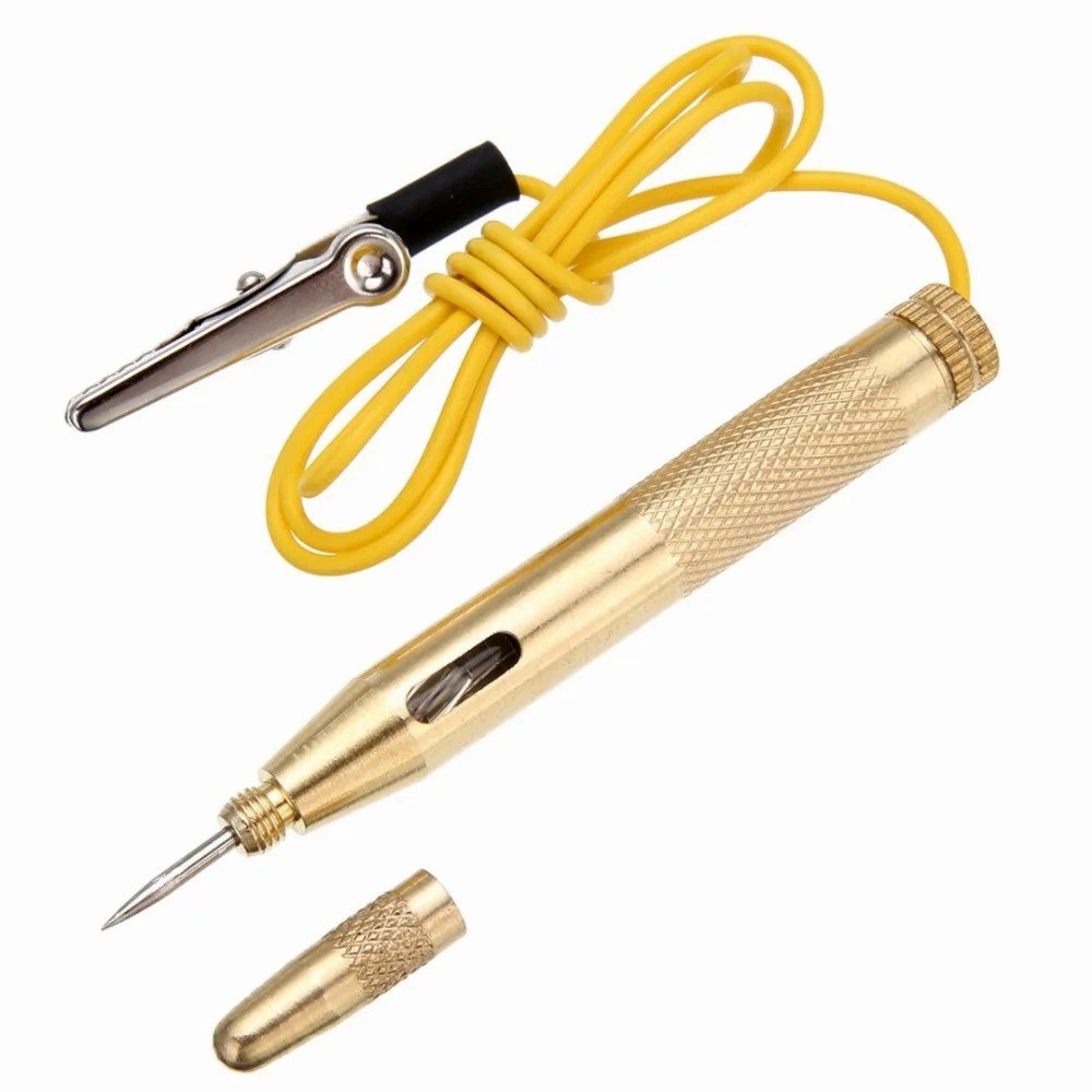 6V 12V 24V Car Light Tester Lamp DC Voltage Tester Circuit Copper Auto Test Pen Detector Probe Light System Test Probe Lamp
