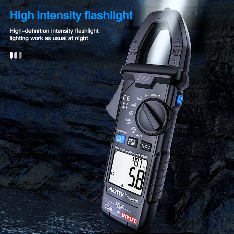 Digital Clamp Meter CM83D AC DC clamp Ammeter Car repair Current Volt Capacitor Ohm Hz Tester AC DC Clamp Meter Meter
