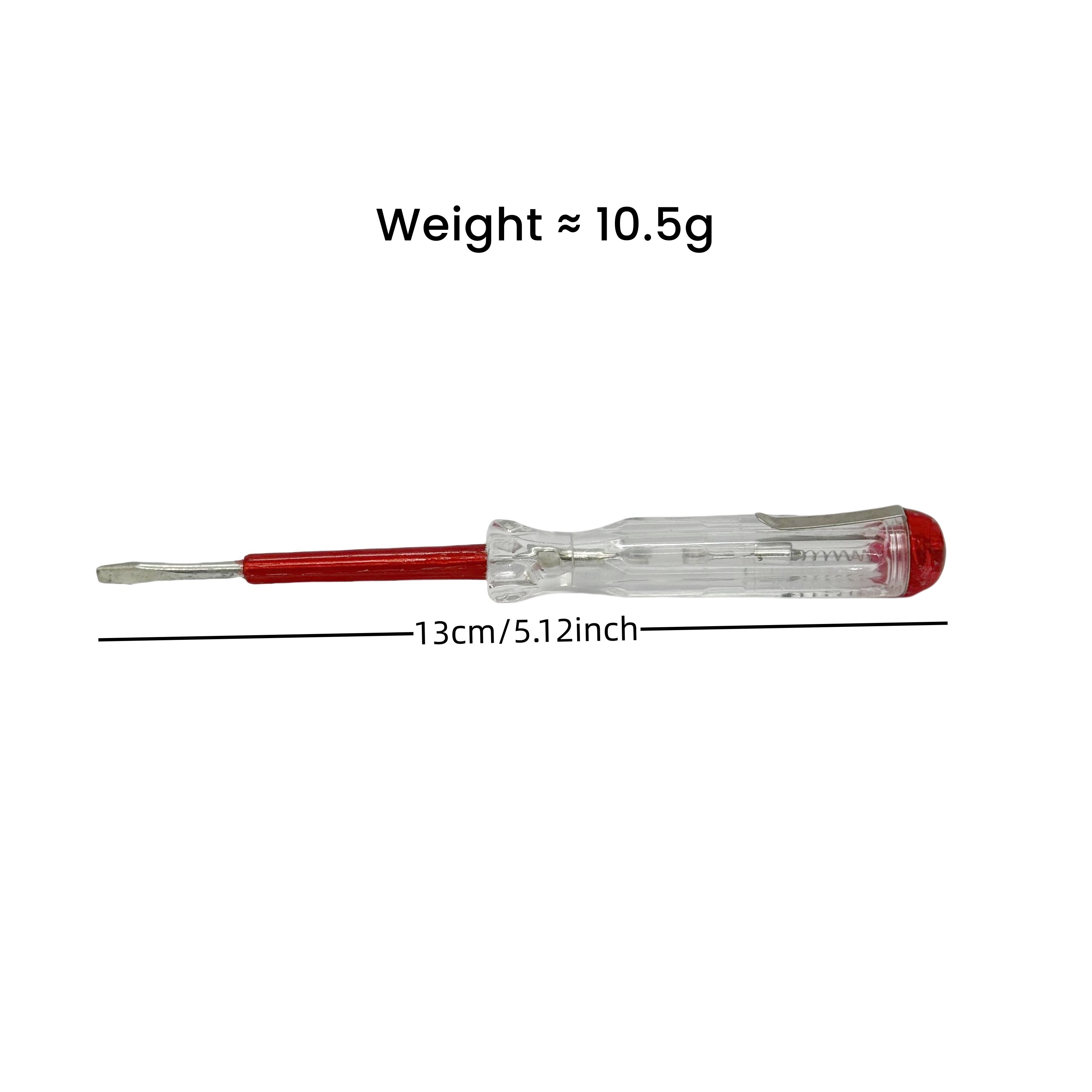 Transparent plastic Small and lightweight electrical insulation plastic Flathead test pen screwdriver type
