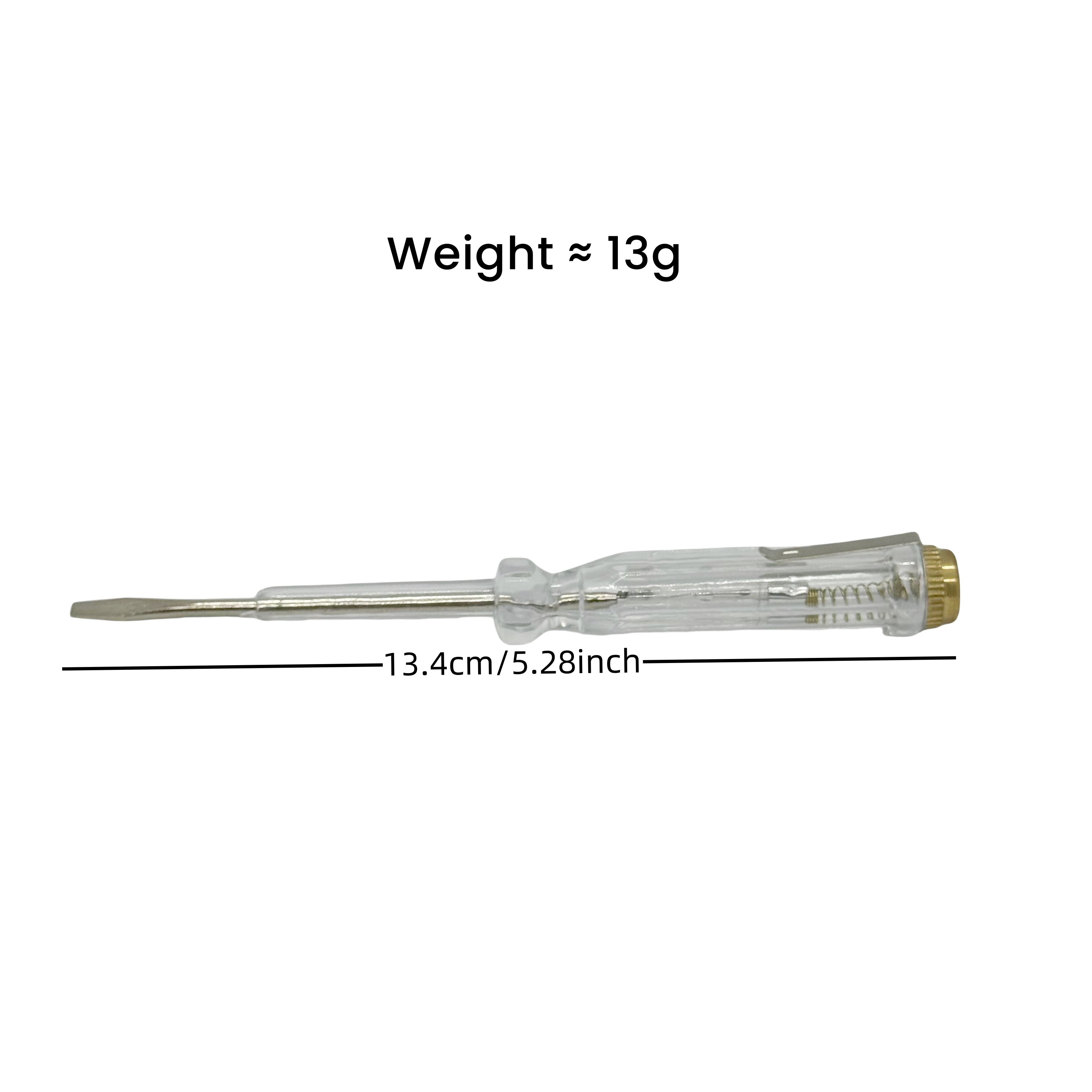 Transparent plastic Small and lightweight electrical insulation plastic Flathead test pen screwdriver type