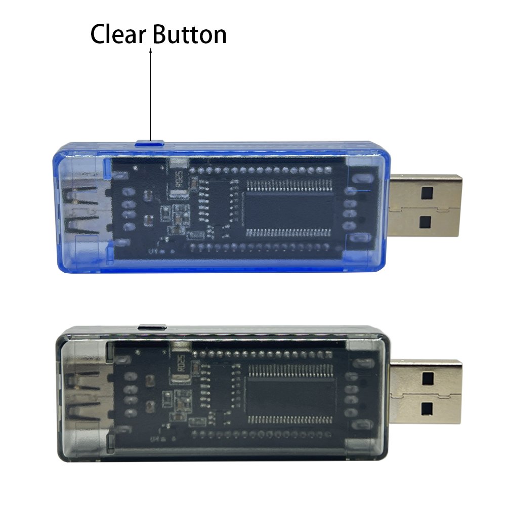 USB Voltage Meter Current Battery Tester Digital Display with Temperature Measurement Volt Current Capacity Charger Tester Meter