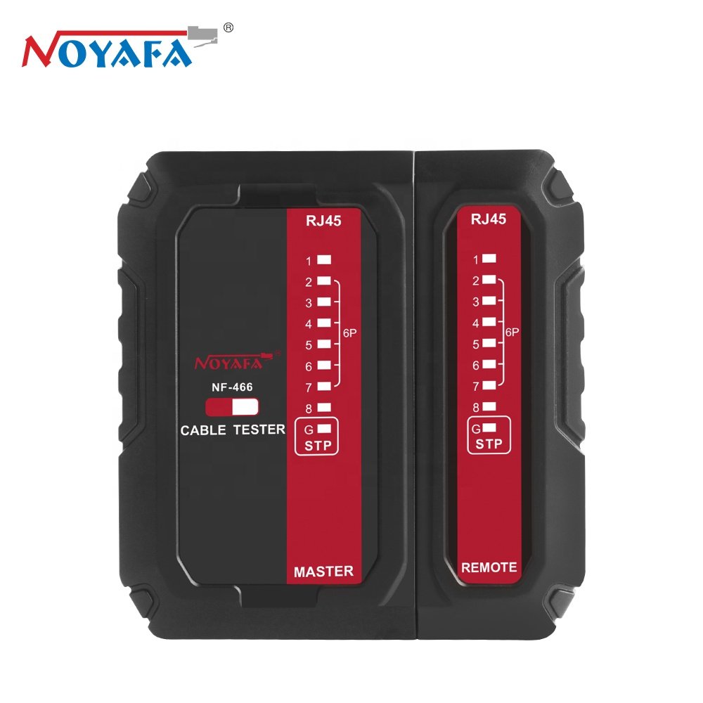 NOYAFA HIGHT COST EFFECTIVE NF-466 EASY OPERATE NETWORK RJ45 CABLE CONTINUITY TESTER WITH LED LIGHT TO INDICATE THE RESULT