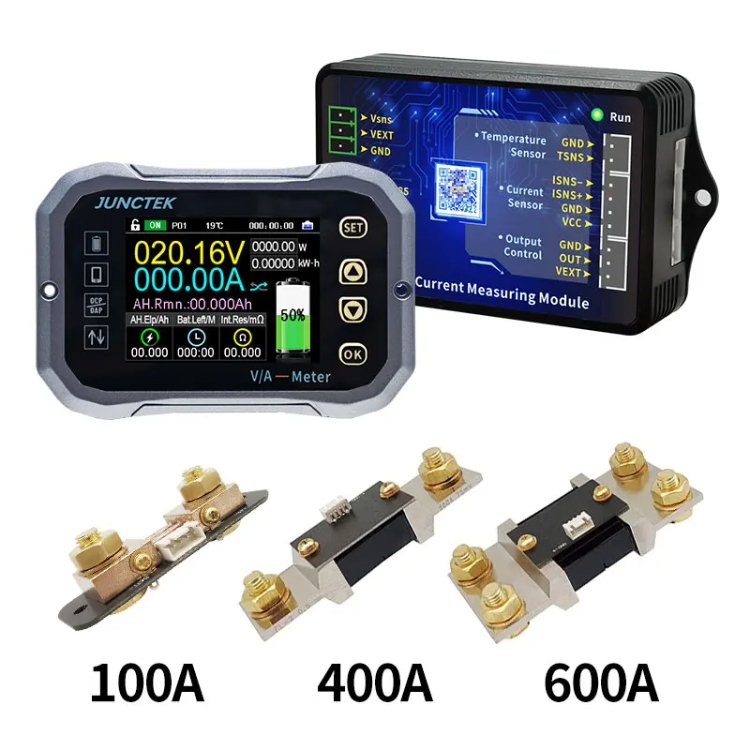KG110F DC 0-120V 100A Battery Capacity Tester Voltage Current Meter Battery Monitor Indicator 12V 24V 36V 48V 60V Coulomb Meter